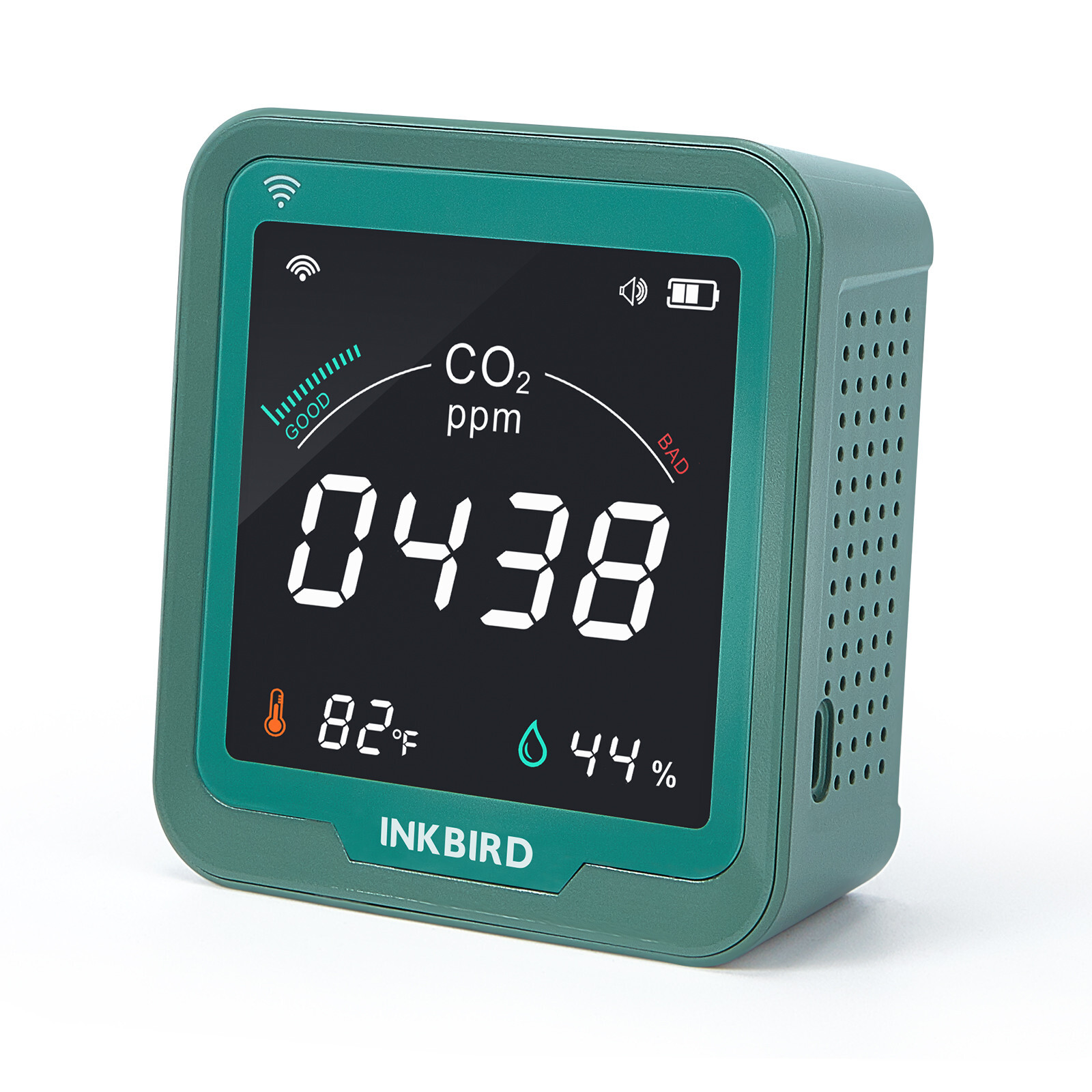 WiFi Indoor Air Quality Monitor CO2 Detector Accurate NDIR Sensor Logger Home CF