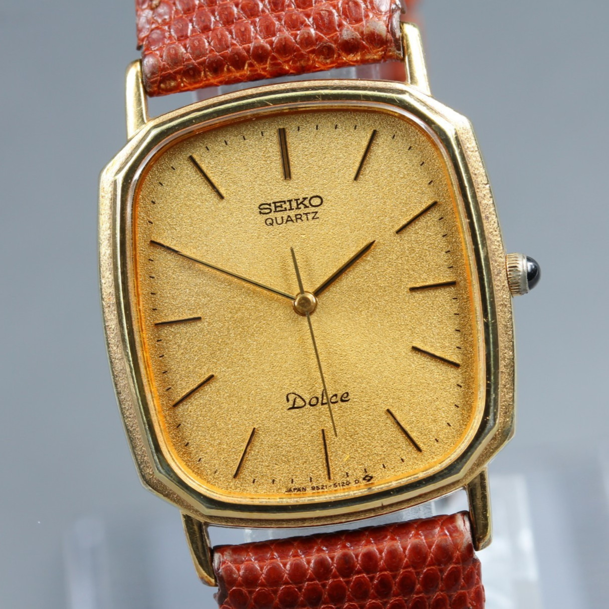 [EXC+5] Vintage SEIKO Dolce 9521-5120 Gold Tank 28mm Men's Quartz Watch JP #166