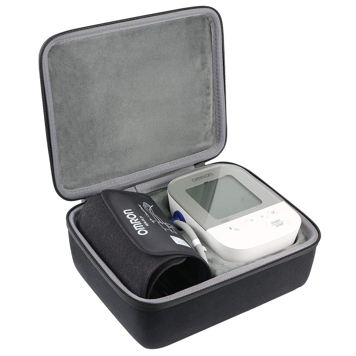 co2CREA Hard Case for OMRON Silver M4 BP5250 BP7250 HEM-7156 HEM-7155T co2CREA Hard Case for OMRON Silver M4 BP5250 BP7250 HEM-7156 HEM-7155T
