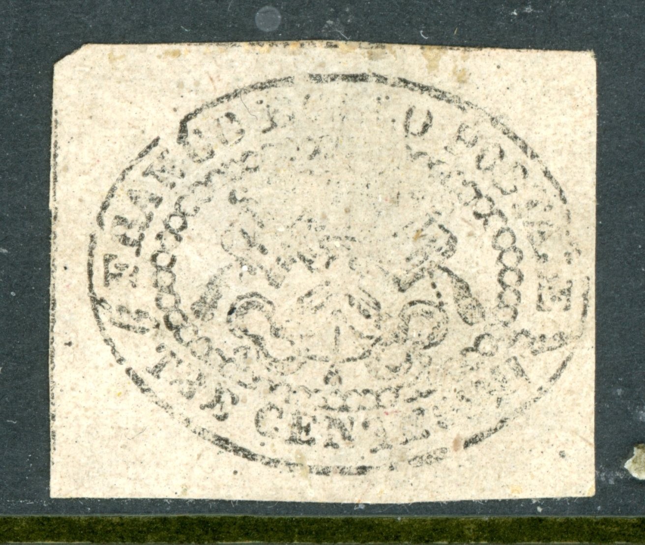 Italy 1867 Roman States 3¢ Black/Grey Scott #13 Mint L416 Italy 1867 Roman States 3¢ Black/Grey Scott #13 Mint L416