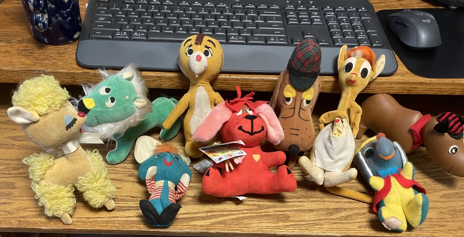 Lot 9 Vintage R. Dakin Dream Pets Some Tags Plus others 1960\'s Gund