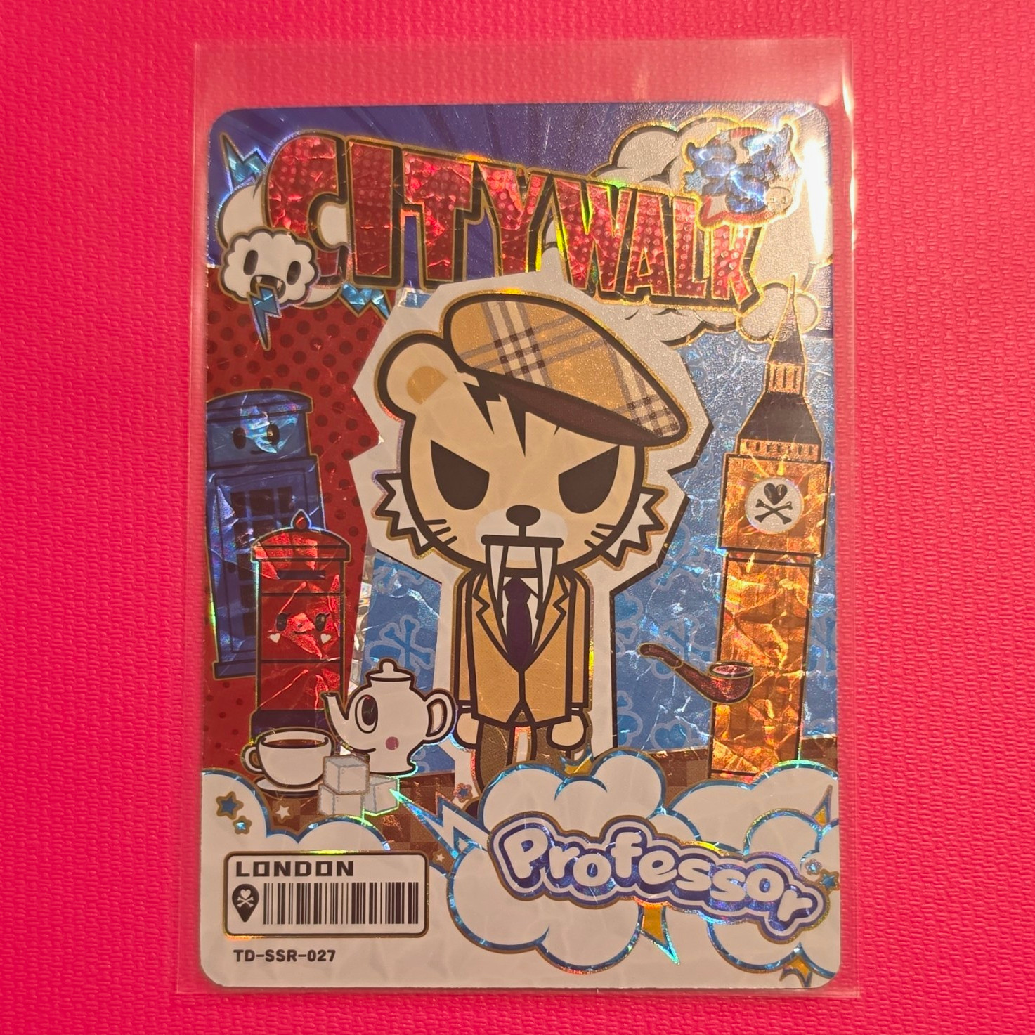 Tokidoki City Walk London Professor SSR Parallel TD-SSR-027 Non-Sport Card 2023 Tokidoki City Walk London Professor SSR Parallel TD-SSR-027 Non-Sport Card 2023