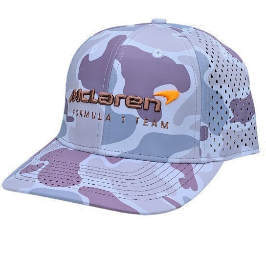 McLaren F 1 Team Pro-Model Multi-Color CAMO Performance Cap. Sturdy 6-Panel.
