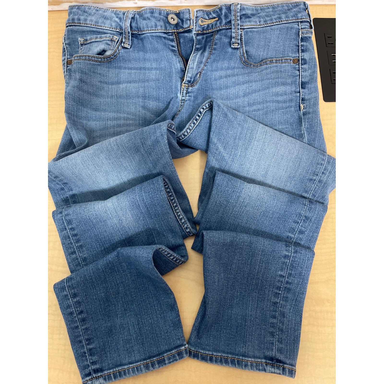 Arizona Jean Co Super Skinny Jeans Womens 0 Average Medium Wash Blue Denim Arizona Jean Co Super Skinny Jeans Womens 0 Average Medium Wash Blue Denim