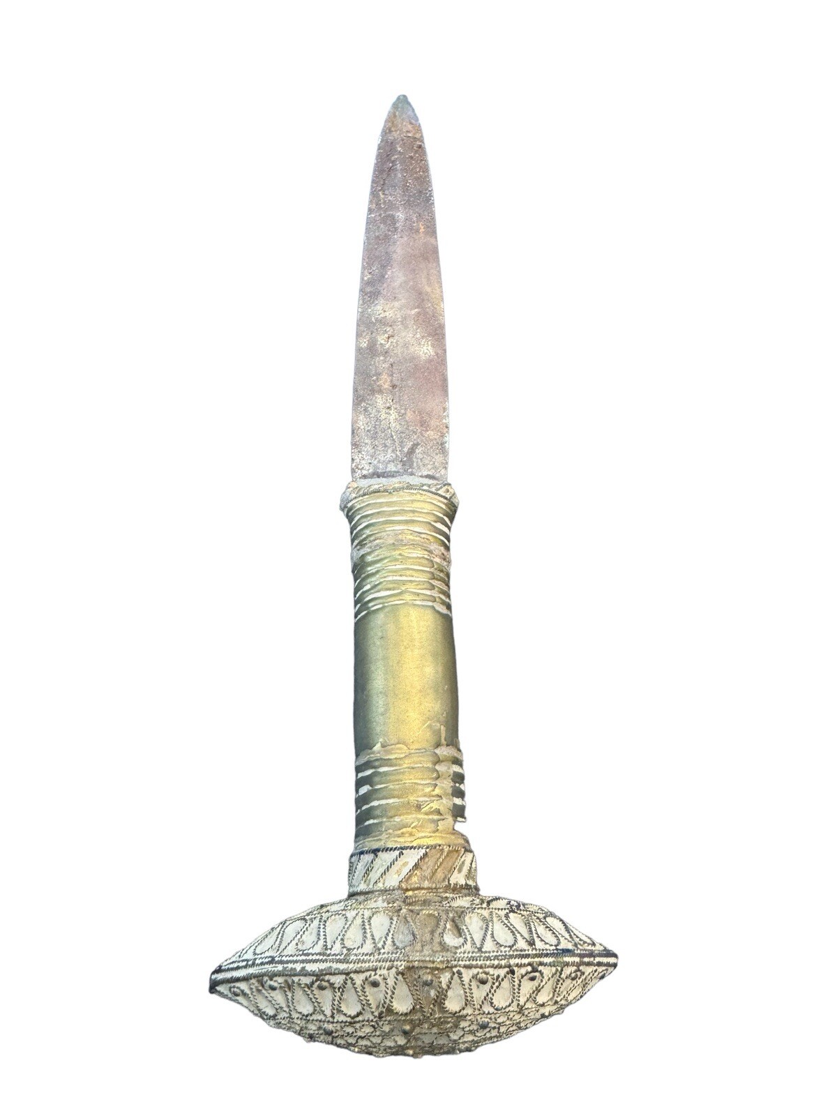 Ancient 1st Century Roman Ceremonial Iron Dagger Gold Gilt Handle Rare 33 cm Ancient 1st Century Roman Ceremonial Iron Dagger Gold Gilt Handle Rare 33 cm