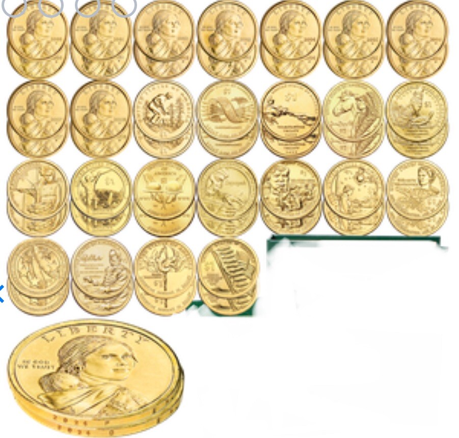 Complete Set 2000-2026 Sacagawea Native Dollar Set P&D 54 Coins BU Excellent Complete Set 2000-2026 Sacagawea Native Dollar Set P&D 54 Coins BU Excellent