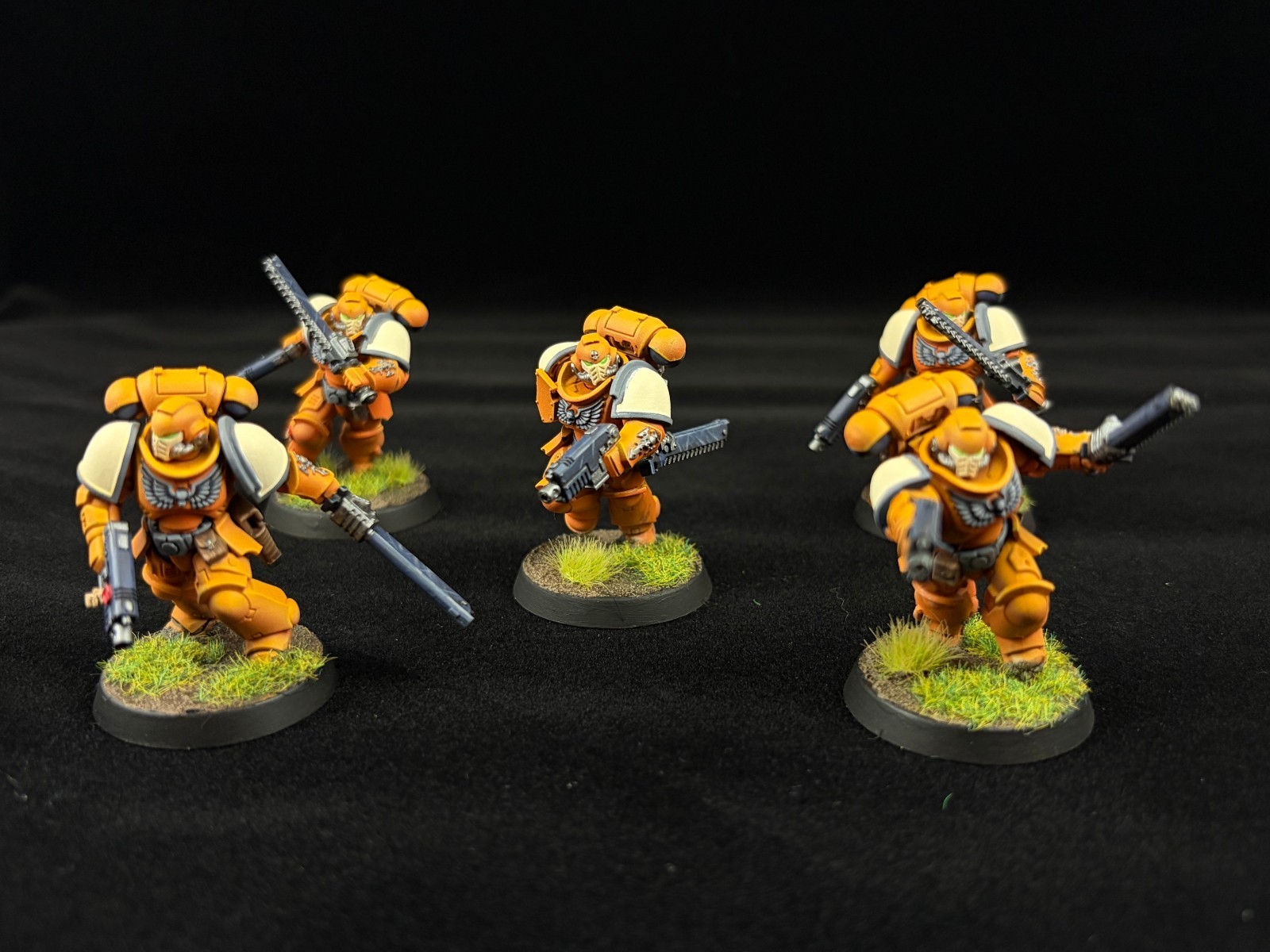 Warhammer - 40K - Space Marines - Primaris Intercessors X5 - Painted Warhammer - 40K - Space Marines - Primaris Intercessors X5 - Painted