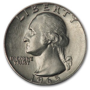 1965 Washington Quarter BU 1965 Washington Quarter BU