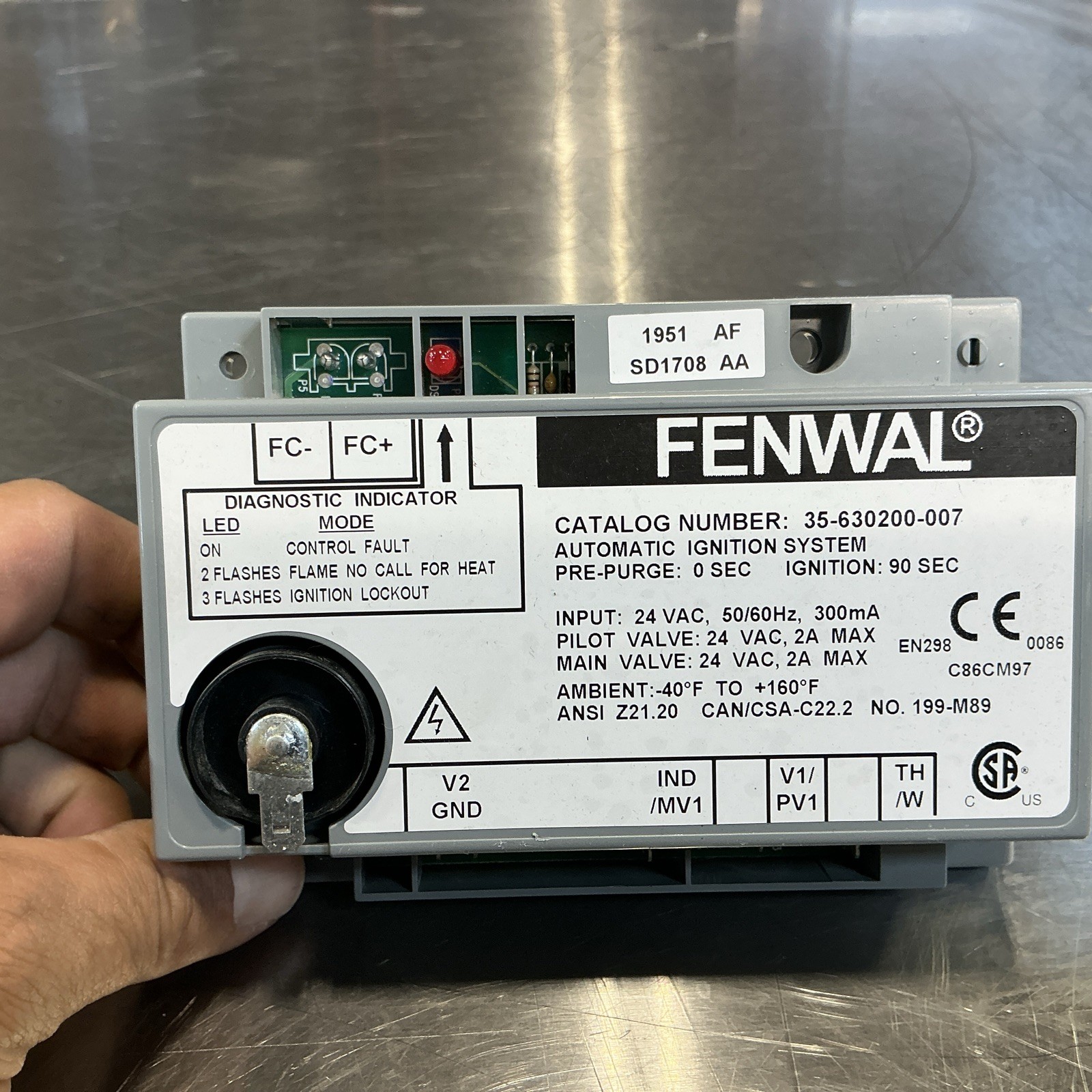 Groen 154059 Ignition Control, 24V, 60HZ, Fenwal