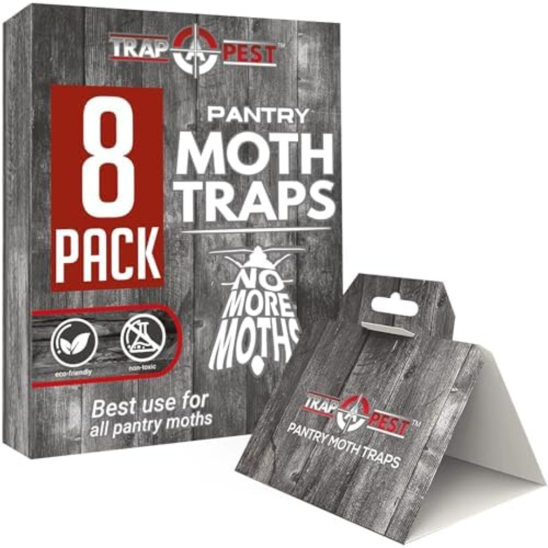 Pantry Moth Traps Safe Glue with Pheromones 8 Pack Effective Adhesive Non Toxic Pantry Moth Traps Safe Glue with Pheromones 8 Pack Effective Adhesive Non Toxic