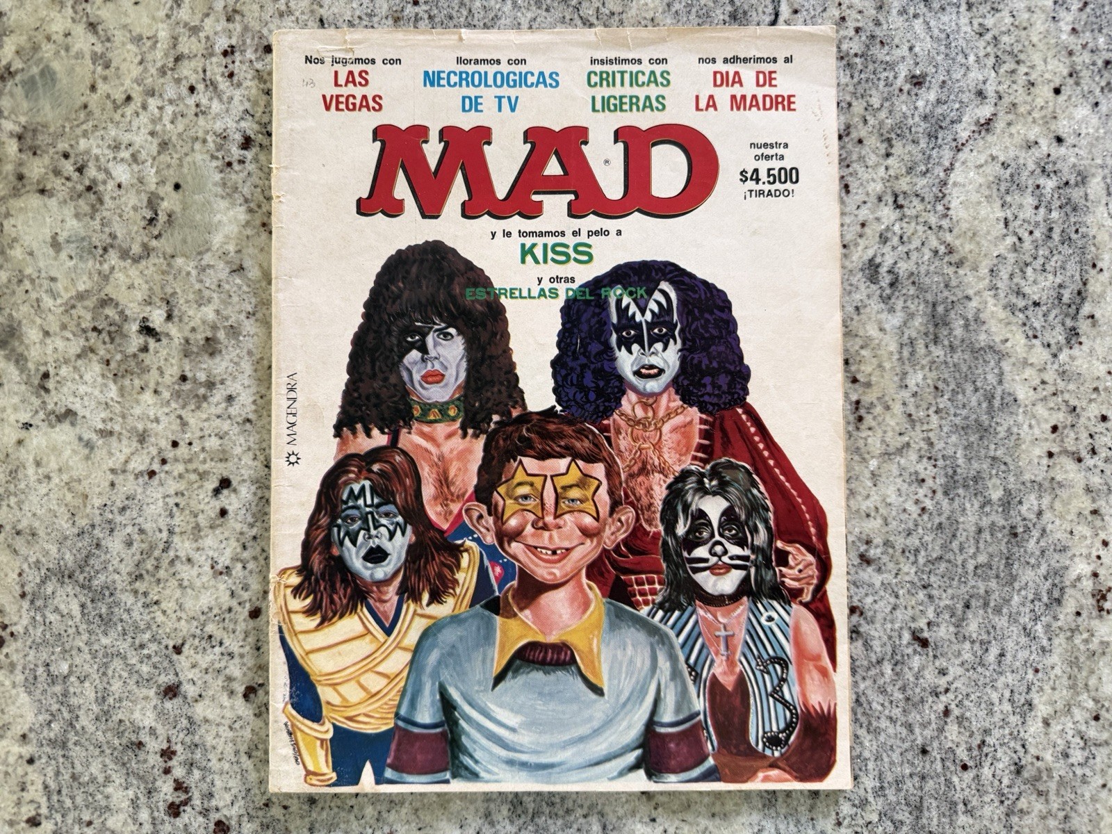 KISS 1980 MAD MAGAZINE ARGENTINA GENE PAUL ACE PETER AUCOIN VINTAGE SUPER RARE🔥