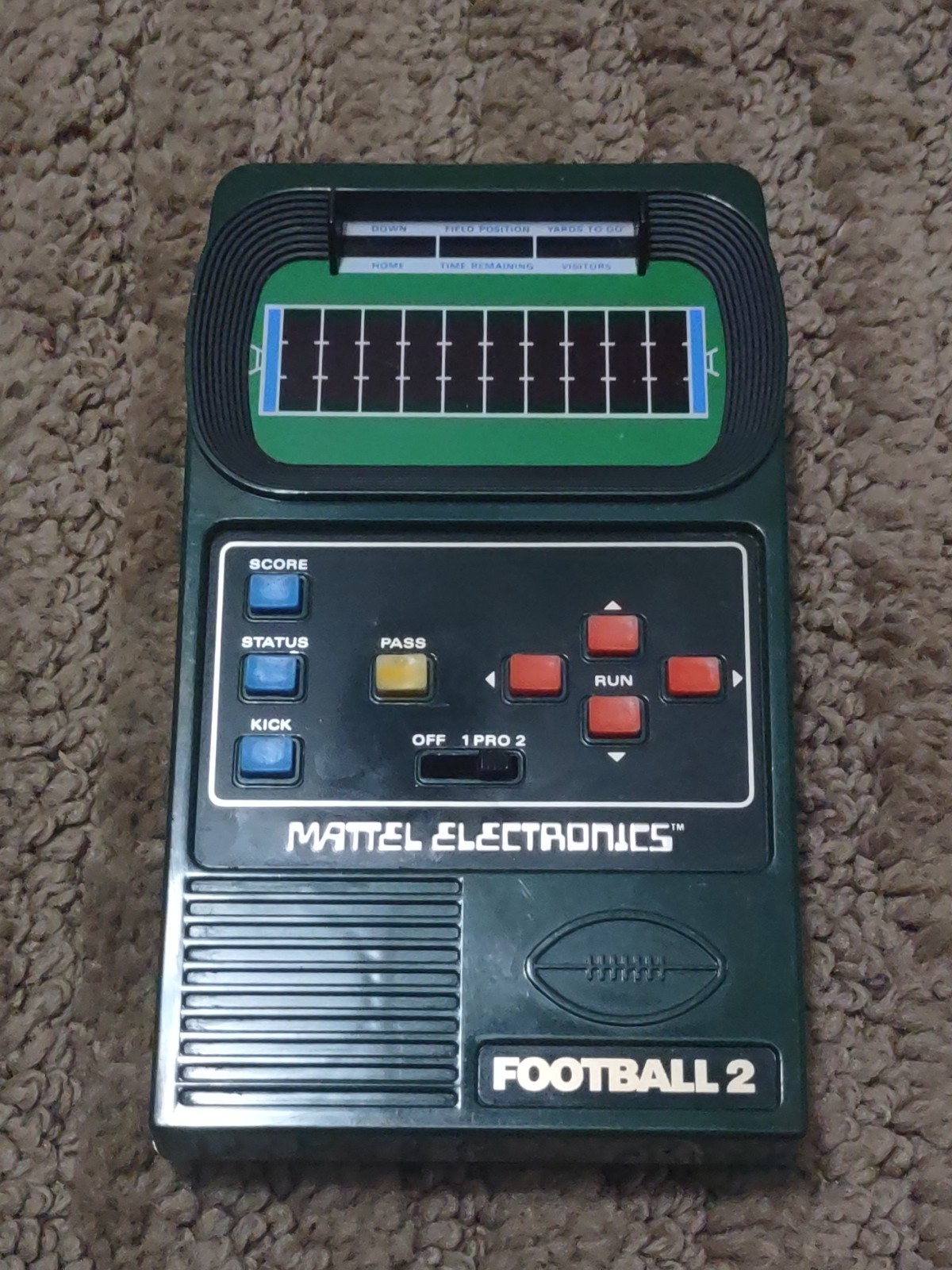 mattel electronics football 2 handheld game 1978-WORKS mattel electronics football 2 handheld game 1978-WORKS