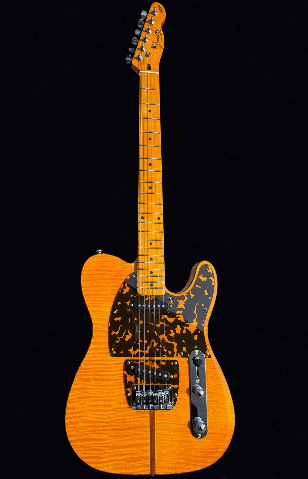 Firefly FFTL Mad Cat Electric Guitar Transparent Yellow Flamed Maple Tele Style Firefly FFTL Mad Cat Electric Guitar Transparent Yellow Flamed Maple Tele Style