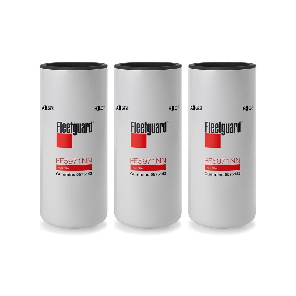 (3x) Fleetguard FF5971NN fuel filter Cummins X12,X15 5575143, DBF5811,BF46248,