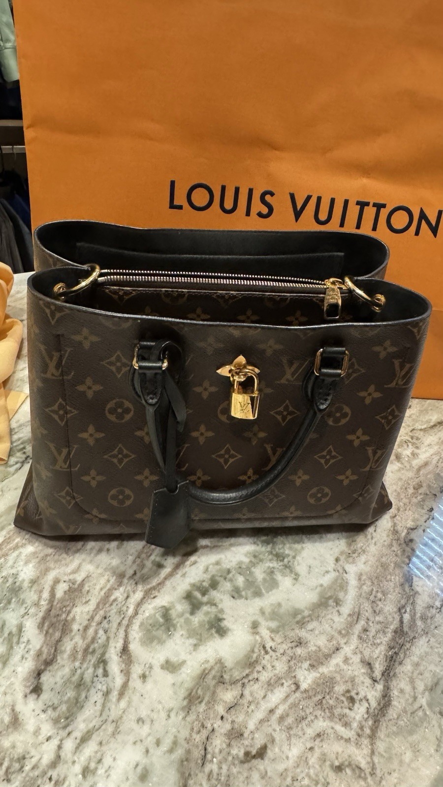 Louis Vuitton Monogram Flower Tote Black – Pre-Loved Authentic LV Canvas Bag