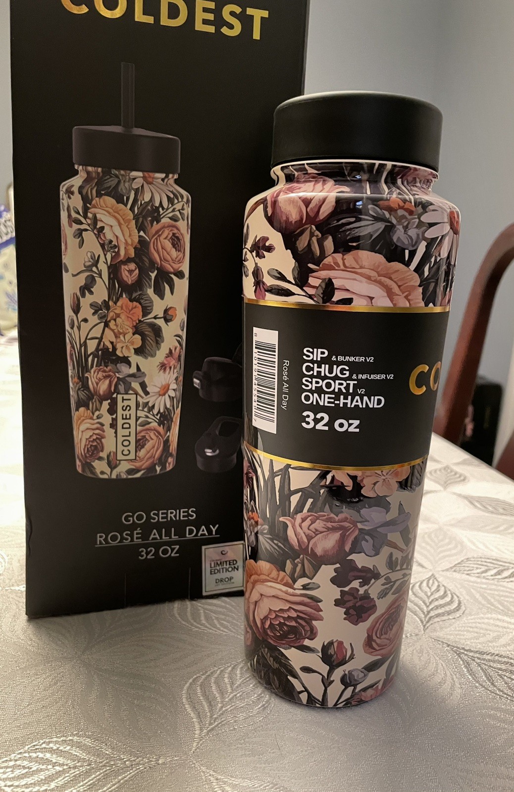 Coldest 32oz Go Series “Rose All Day” New In Box Beautiful Bottle Coldest 32oz Go Series “Rose All Day” New In Box Beautiful Bottle