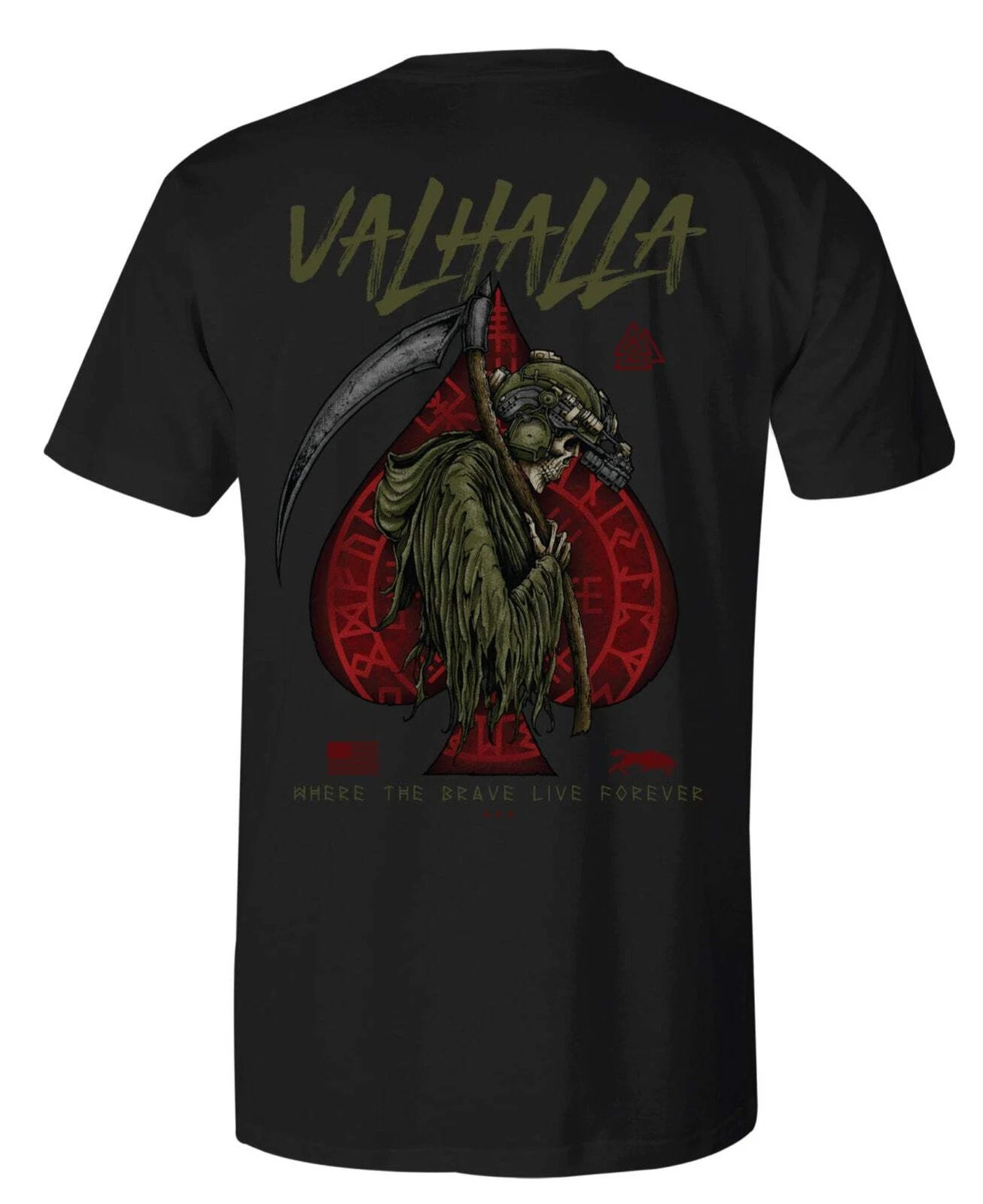 Howitzer Style Men\'s T-shirt Valhalla Military Grunt