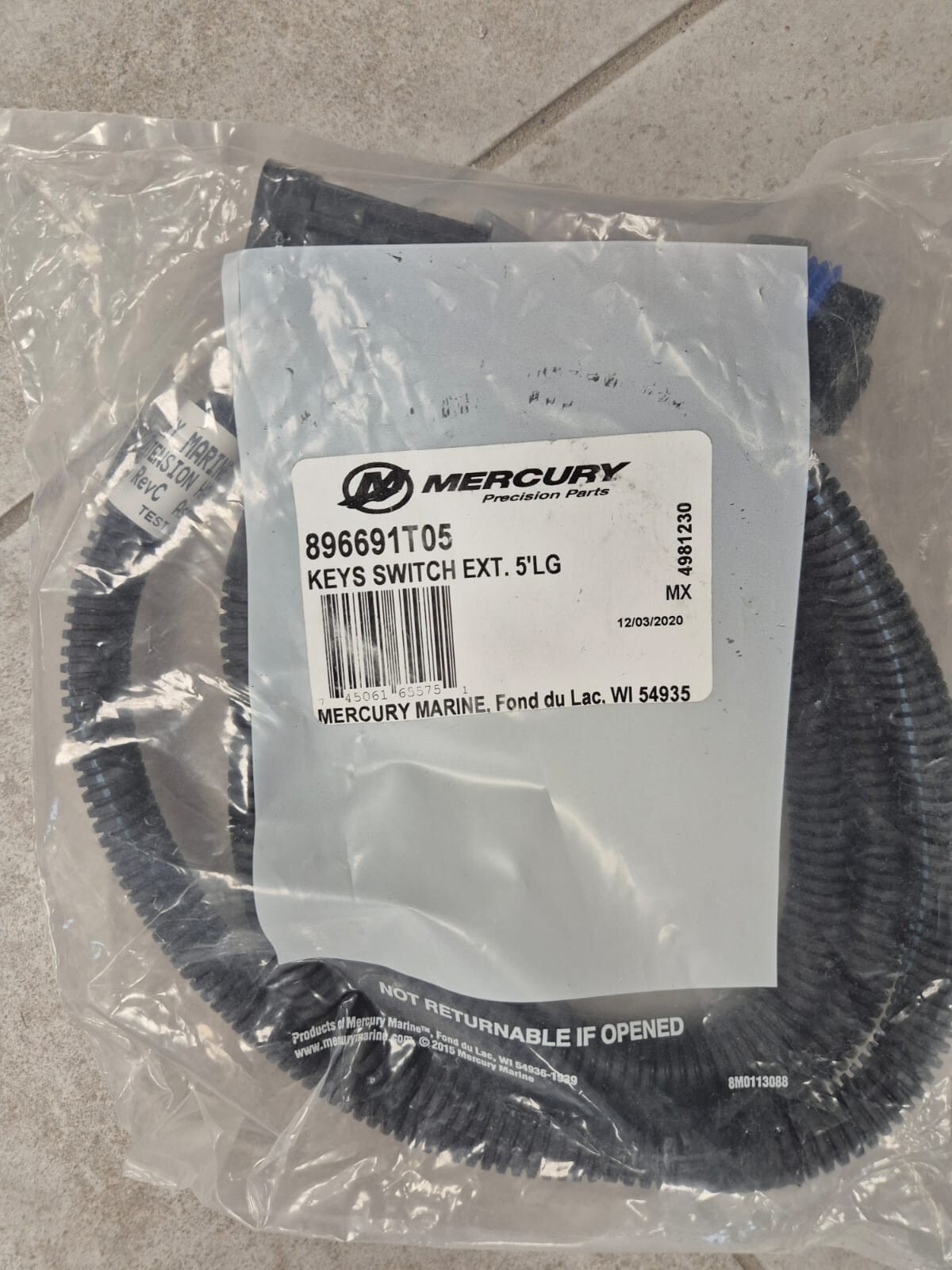 OEM Mercury- 896691T05 HARNESS ASY-5 FT OEM Mercury- 896691T05 HARNESS ASY-5 FT