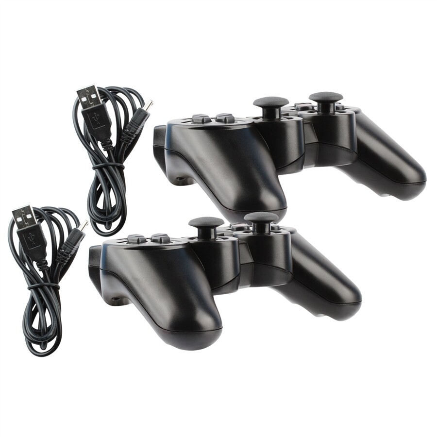 2x Black Wireless Bluetooth Video Game Controller Pad For Sony PS3 Playstation 3 2x Black Wireless Bluetooth Video Game Controller Pad For Sony PS3 Playstation 3