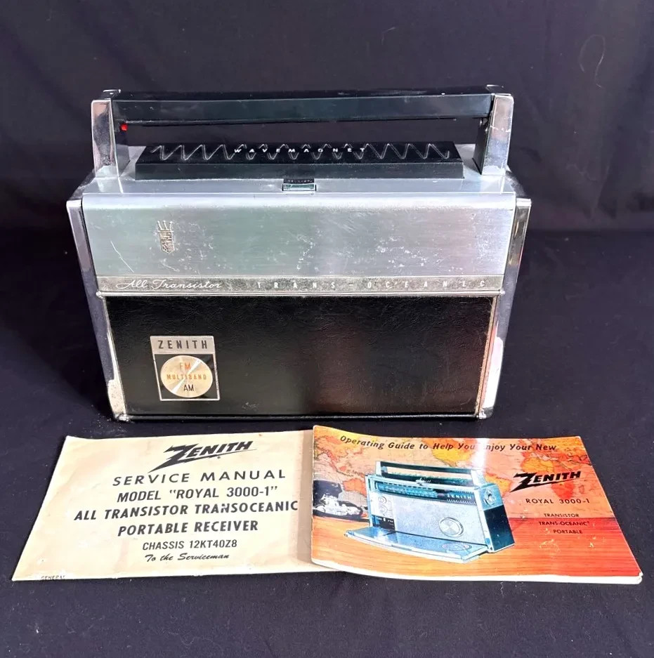 ZENITH Trans-Oceanic Multiband Royal 3000-1 Transistor Radio ZENITH Trans-Oceanic Multiband Royal 3000-1 Transistor Radio