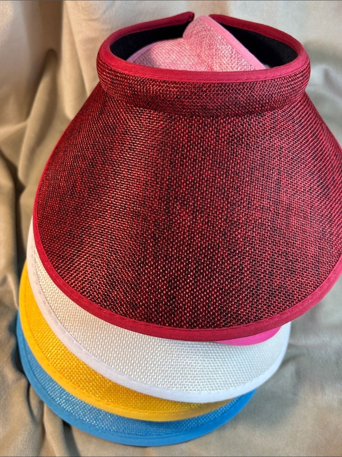 Women’s Straw Visor Sun Hat - 7 Hats Never Worn Women’s Straw Visor Sun Hat - 7 Hats Never Worn