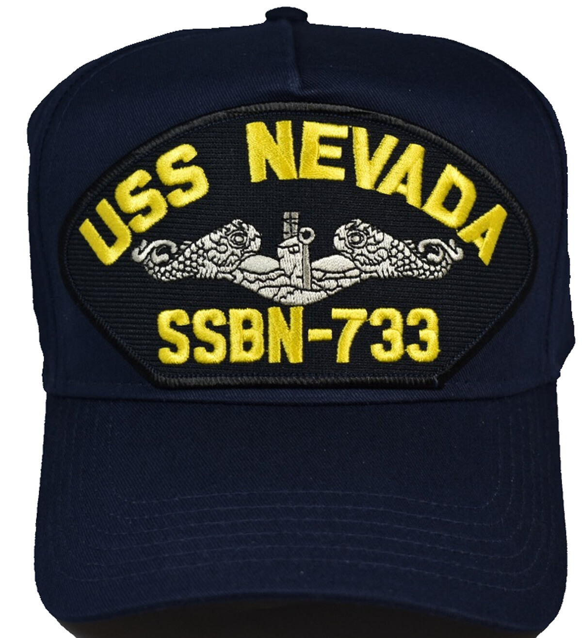 USS NEVADA SSBN-733 Hat - NAVY BLUE - Veteran Owned Business USS NEVADA SSBN-733 Hat - NAVY BLUE - Veteran Owned Business