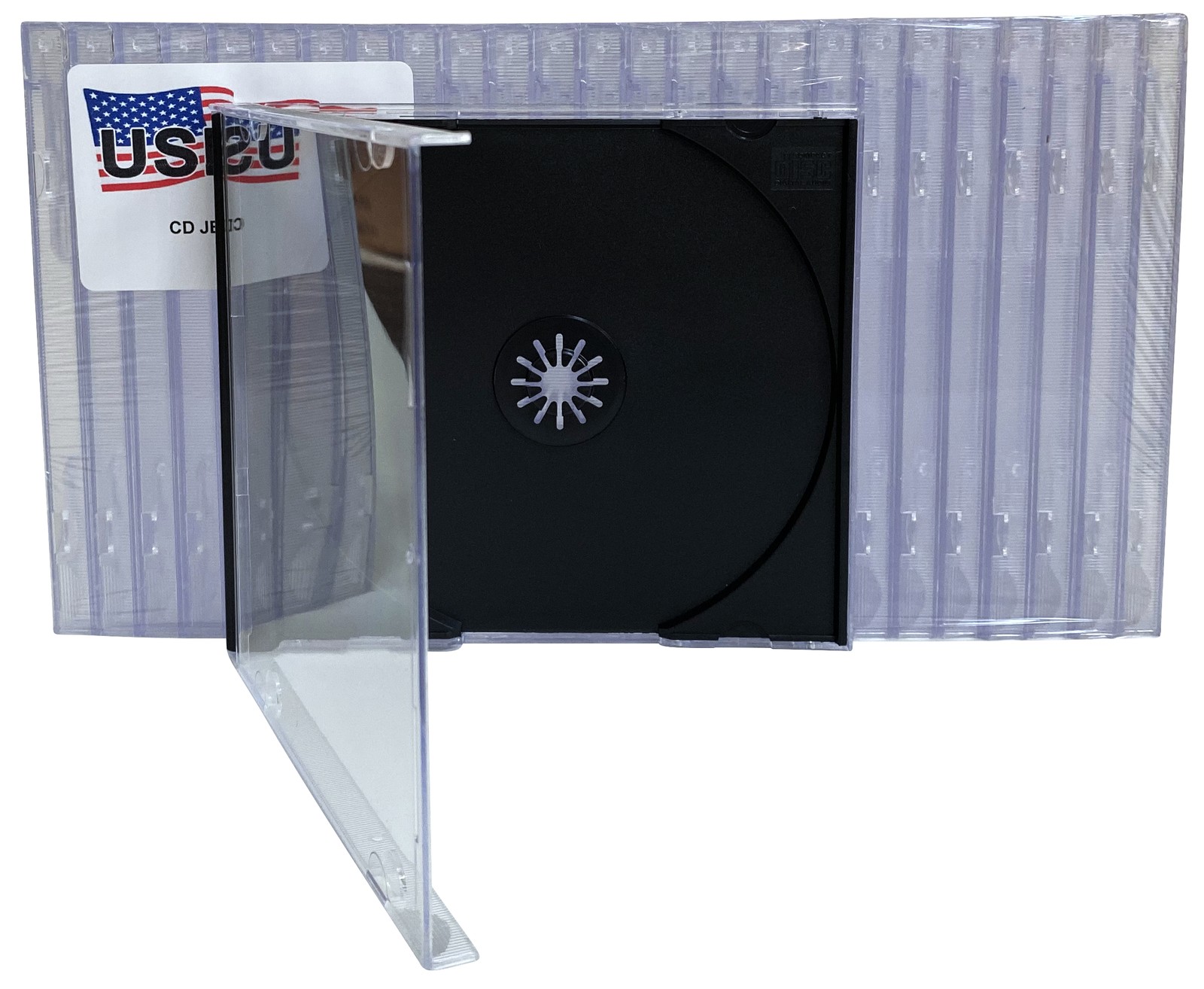 100 USDISC CD Jewel Cases Standard 10.4mm, Single 1 Disc (Black) Lot 100 USDISC CD Jewel Cases Standard 10.4mm, Single 1 Disc (Black) Lot