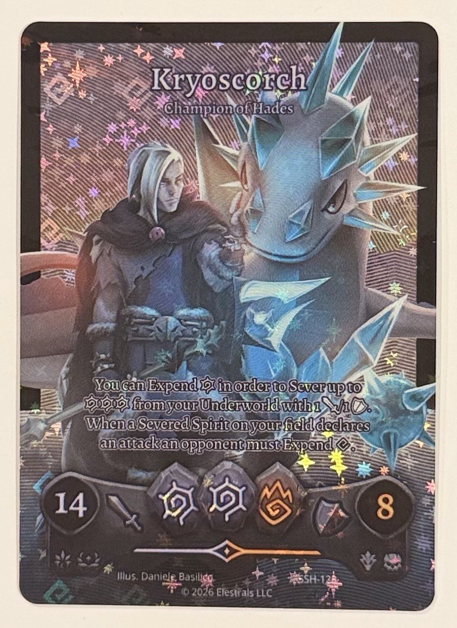 Kryoscorch - Champion of Hades (Full Art) - Divine Champions: Snowshade Kryoscorch - Champion of Hades (Full Art) - Divine Champions: Snowshade