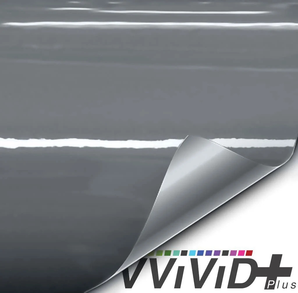 VVivid 2020 Vvivid+ Gloss Nardo Gray Vinyl Car Wrap Film | V287