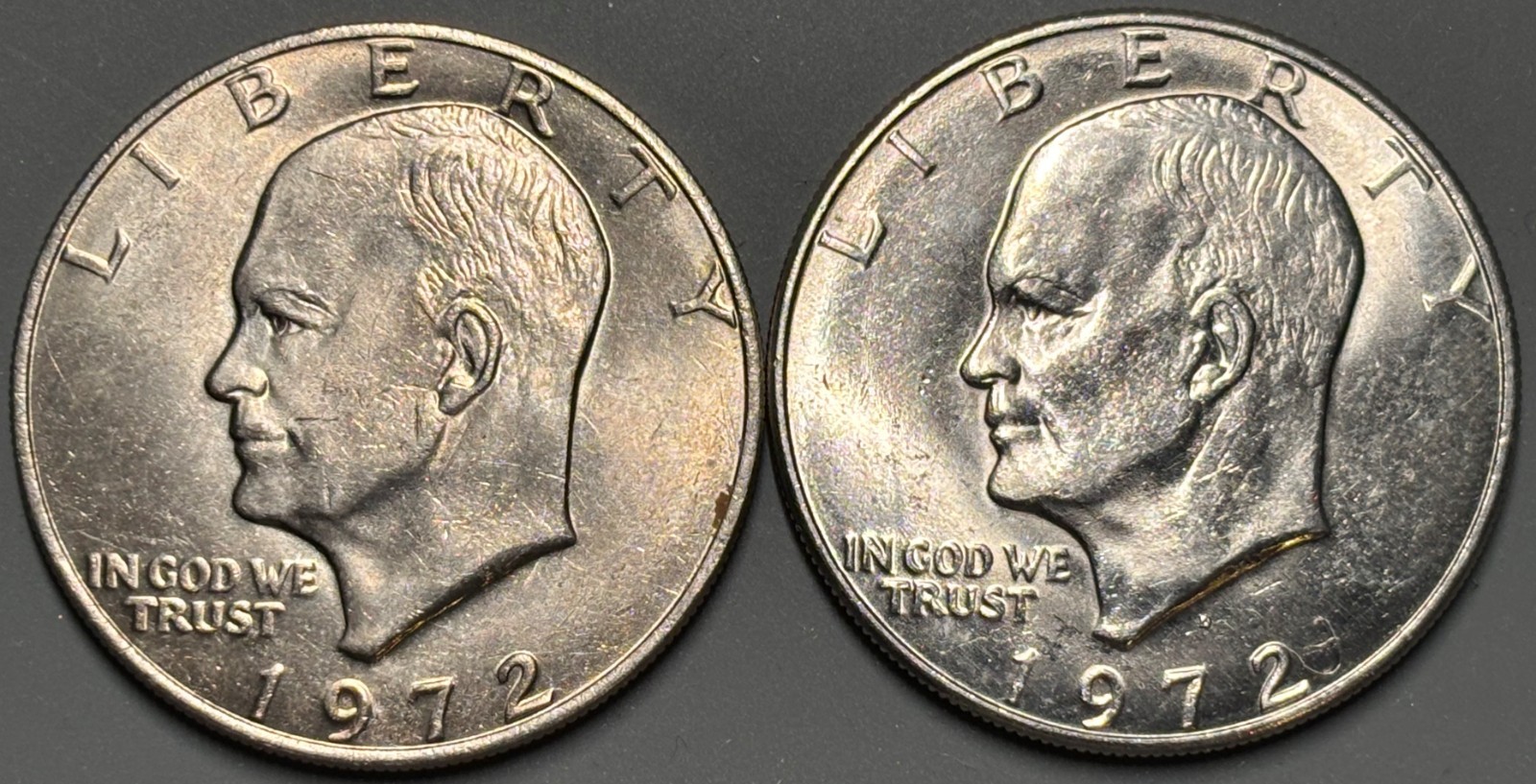1972 P &D Eisenhower Ike Dollar Nice BU Uncirculated Ungraded Coin Lot C19 1972 P &D Eisenhower Ike Dollar Nice BU Uncirculated Ungraded Coin Lot C19