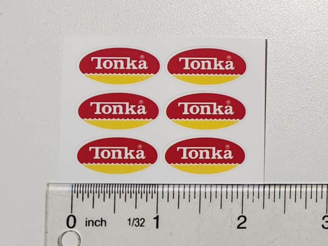 Mini Tonka Logo Sticker 1974 To 1975 For Mini Tonka Vehicles 1 Inch Size Mini Tonka Logo Sticker 1974 To 1975 For Mini Tonka Vehicles 1 Inch Size