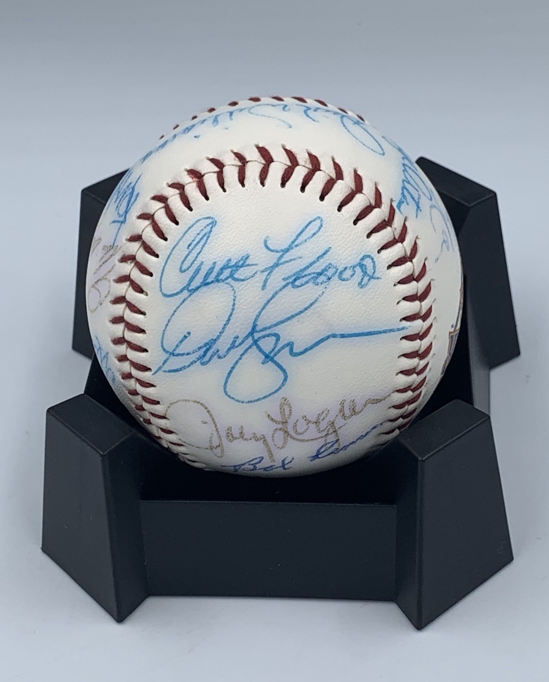 1992 Signed All Star Game Ball Curt Flood + 16 Signatures HOFers Stars Grad LOA