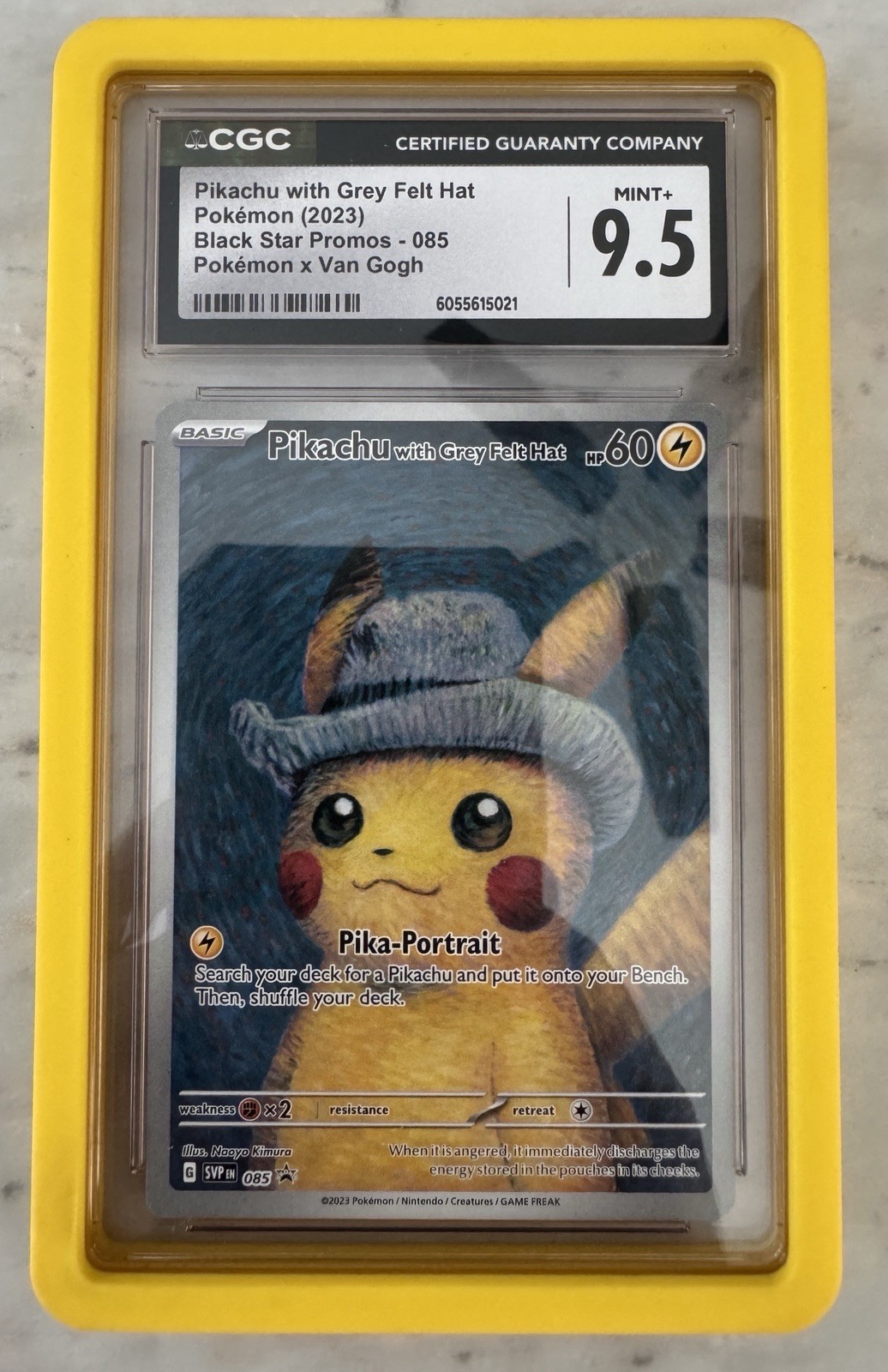 Pokemon CGC 9.5 Pikachu with Grey Felt Hat SV Promo 085/085 Holo ENG 2023 Pokemon CGC 9.5 Pikachu with Grey Felt Hat SV Promo 085/085 Holo ENG 2023