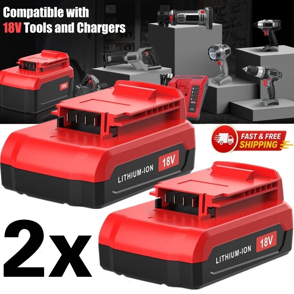 2~4PACK 18V 8.0Ah Lithium Battery PC18B for Porter Cable 18Volt PC18BL PC18BLX