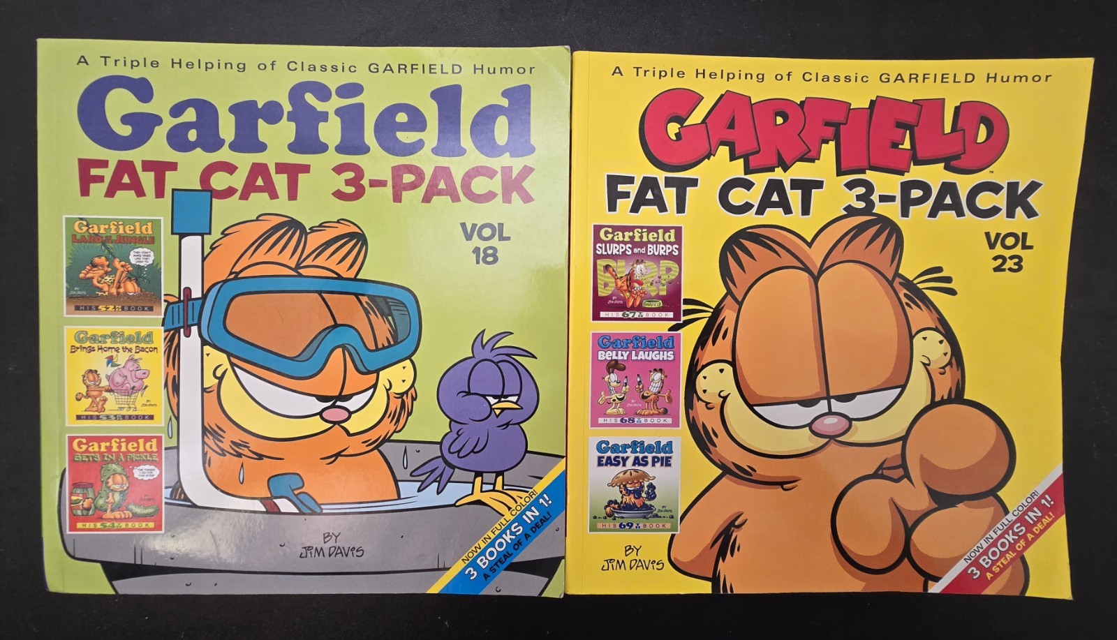 Garfield Fat Cat 3-Pack Vol 18 and 23 by Jim Davis (Paperback) A7.2