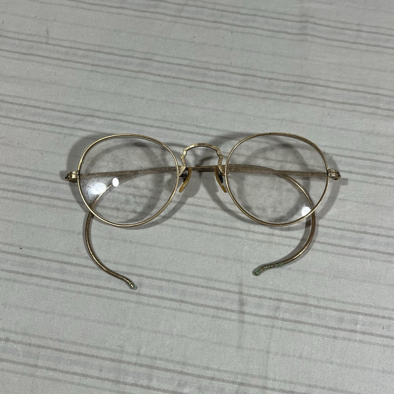 Antique Bausch & Lomb B&L Arco Glasses B&L 1/10 12k GF Gold Filled Full Rim
