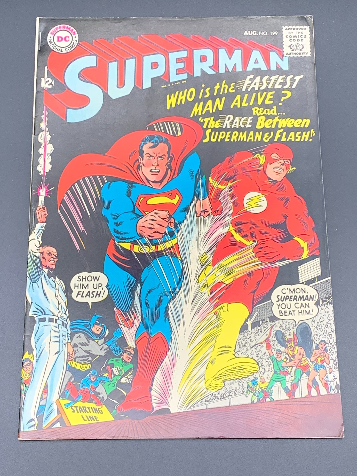 Superman #199 - 1967 1st Superman vs Flash race (487) Superman #199 - 1967 1st Superman vs Flash race (487)