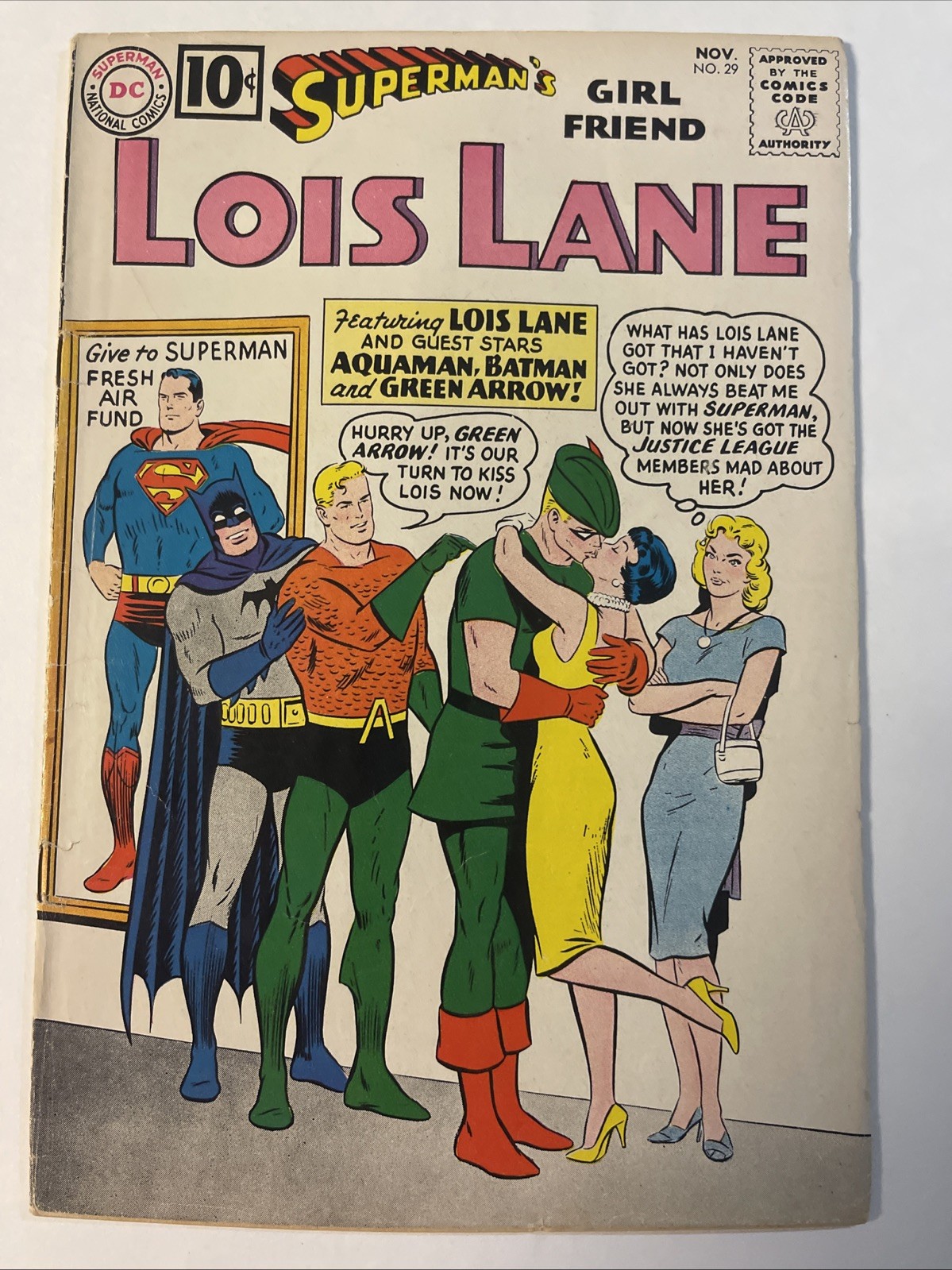 Superman's Girlfriend Lois Lane #29 Very Nice Batman Silver Age DC 1961 FN-VF