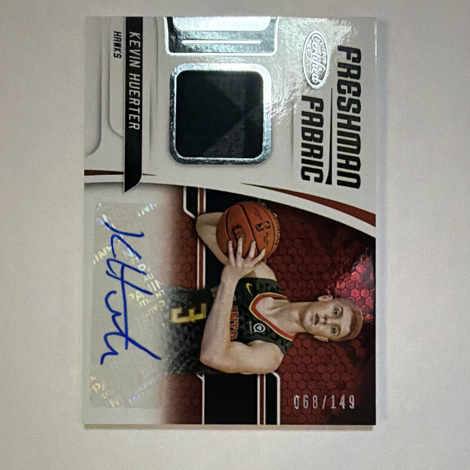Panini 2018-19 Certified Kevin Huerter Freshman Fabric Signatures Auto /149 Panini 2018-19 Certified Kevin Huerter Freshman Fabric Signatures Auto /149