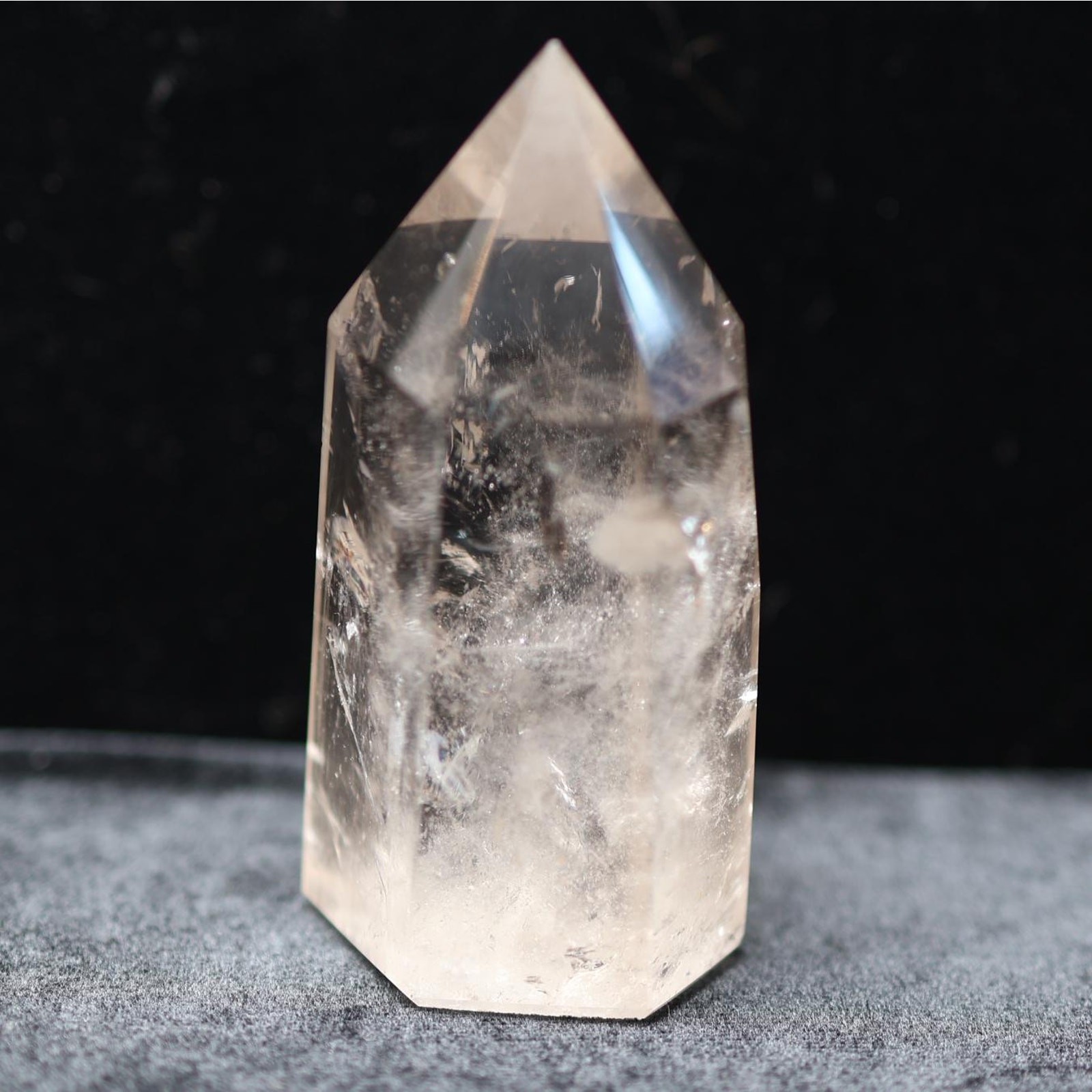 Smoky Quartz Phantom Tower with Rainbows | Natural Polished Quartz Point