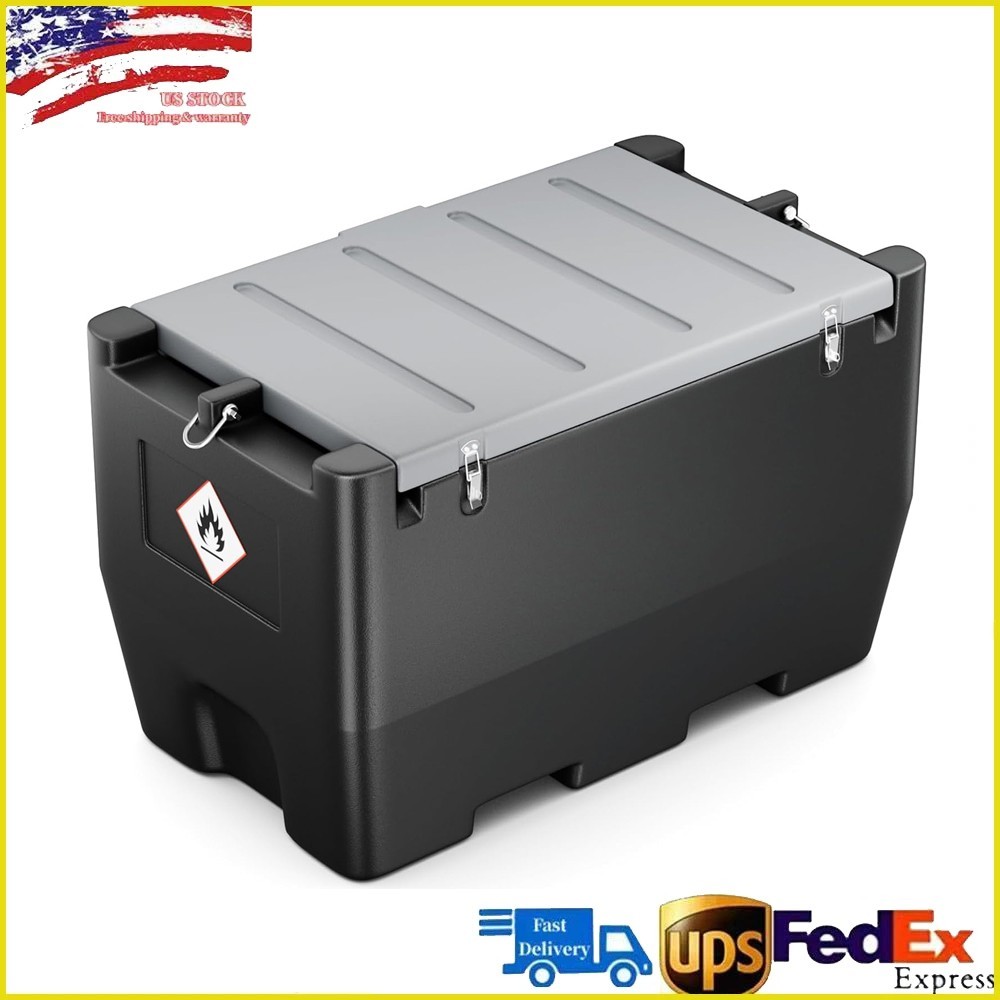 52 Gallon Portable Fuel Tank Diesel Transfer Tank with 12V DC Pump 13.1ft Hose 52 Gallon Portable Fuel Tank Diesel Transfer Tank with 12V DC Pump 13.1ft Hose