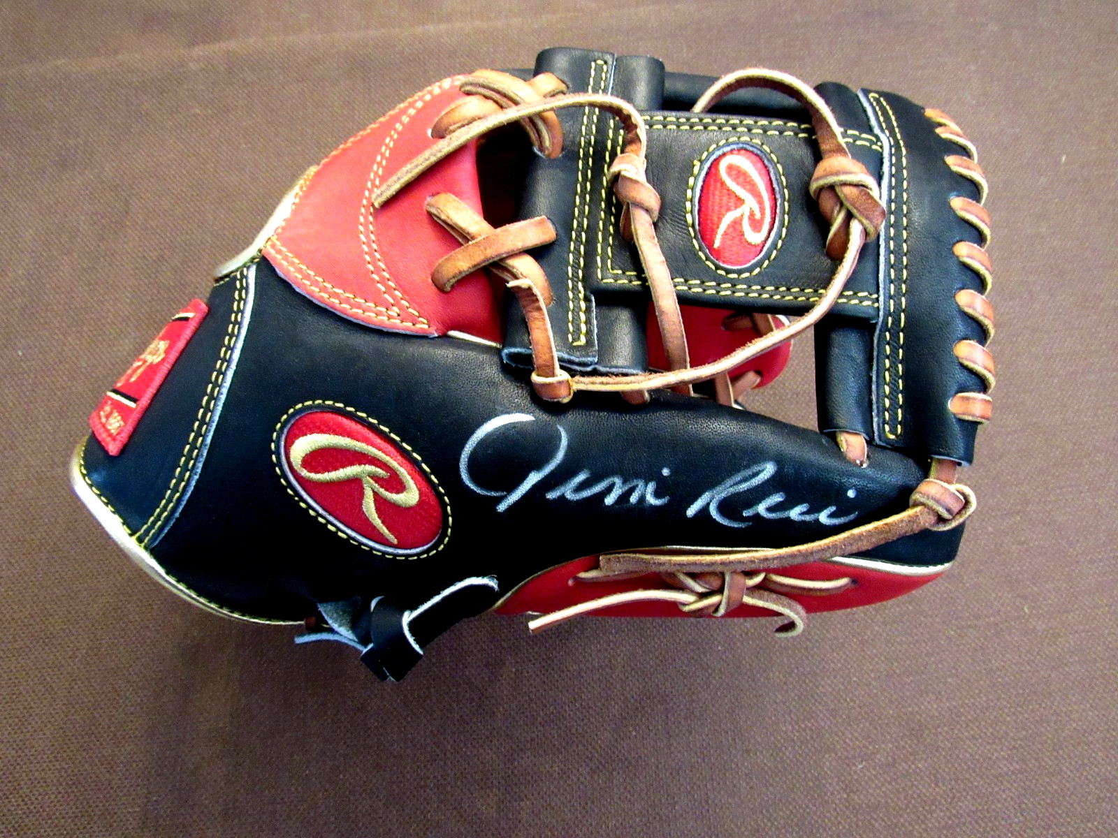 JIM RICE 1978 MVP BOSTON RED SOX HOF SIGNED AUTO RAWLINGS PRO GLOVE JSA BEAUTY