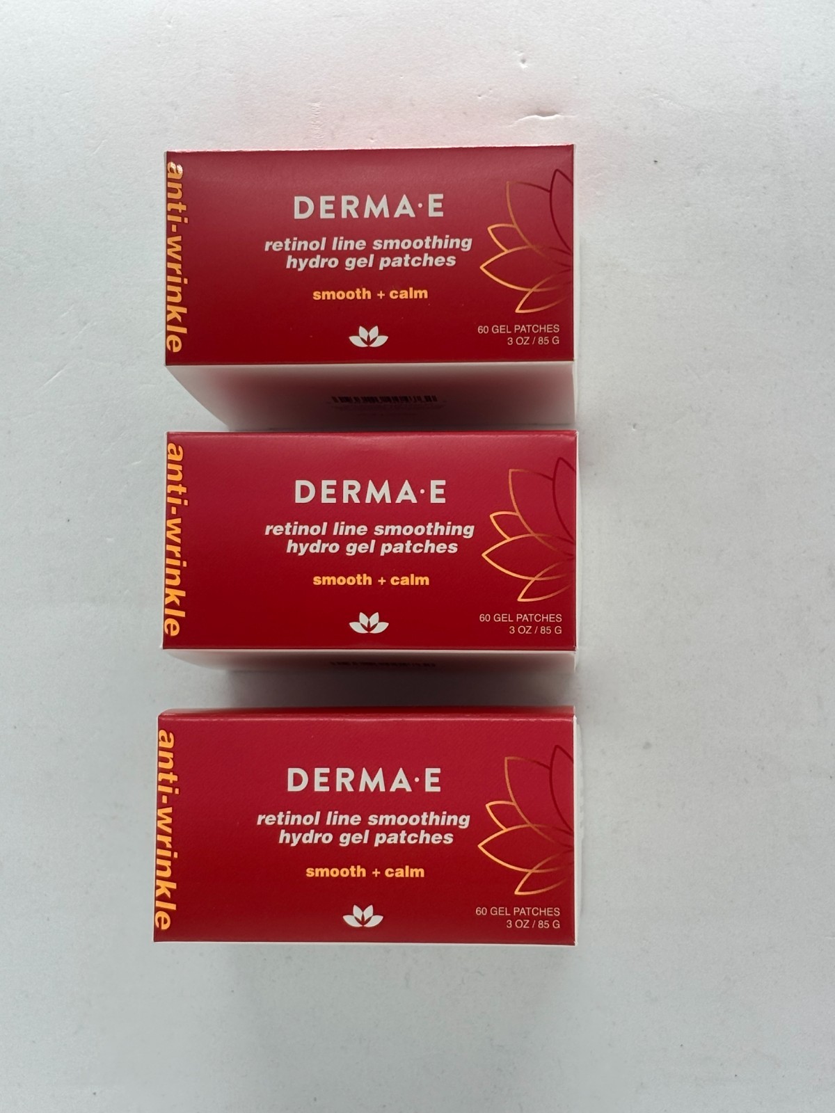 Derma E Retinol Line Smoothing Hydro Gel Patches Smooth Calm 3 x 60ct Derma E Retinol Line Smoothing Hydro Gel Patches Smooth Calm 3 x 60ct