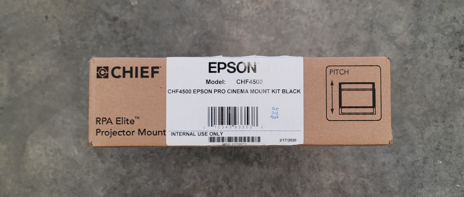 Epson CHF4500 Pro Cinema Mount Kit Black BRAND NEW IN BOX Epson CHF4500 Pro Cinema Mount Kit Black BRAND NEW IN BOX