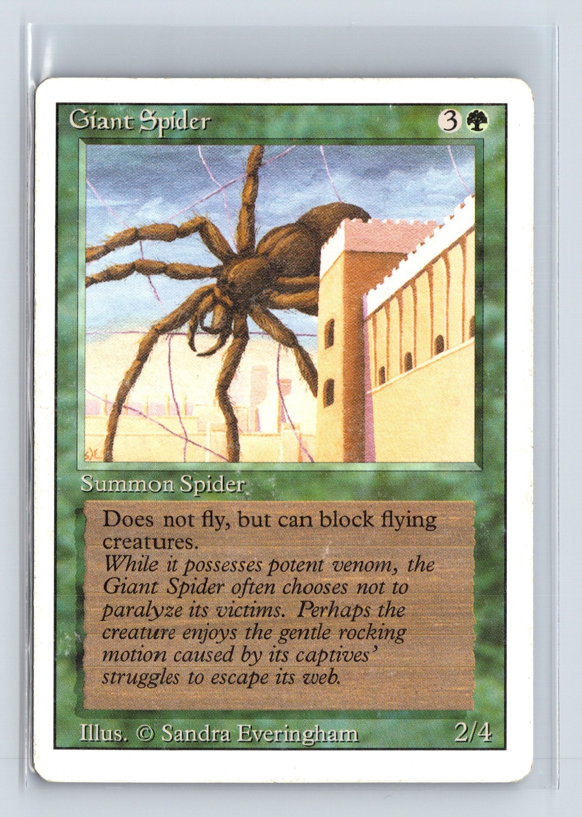(2x) GIANT SPIDER – MTG Magic the Gathering Card – Revised – Common