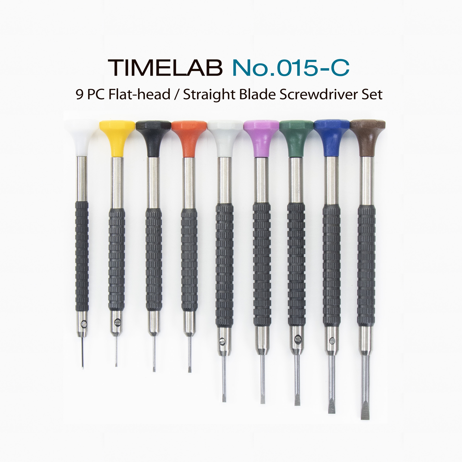 TIMELAB Watch Jewelry Repair Tool Precision Screwdriver FLAT HEAD Blade 9 PCS TIMELAB Watch Jewelry Repair Tool Precision Screwdriver FLAT HEAD Blade 9 PCS