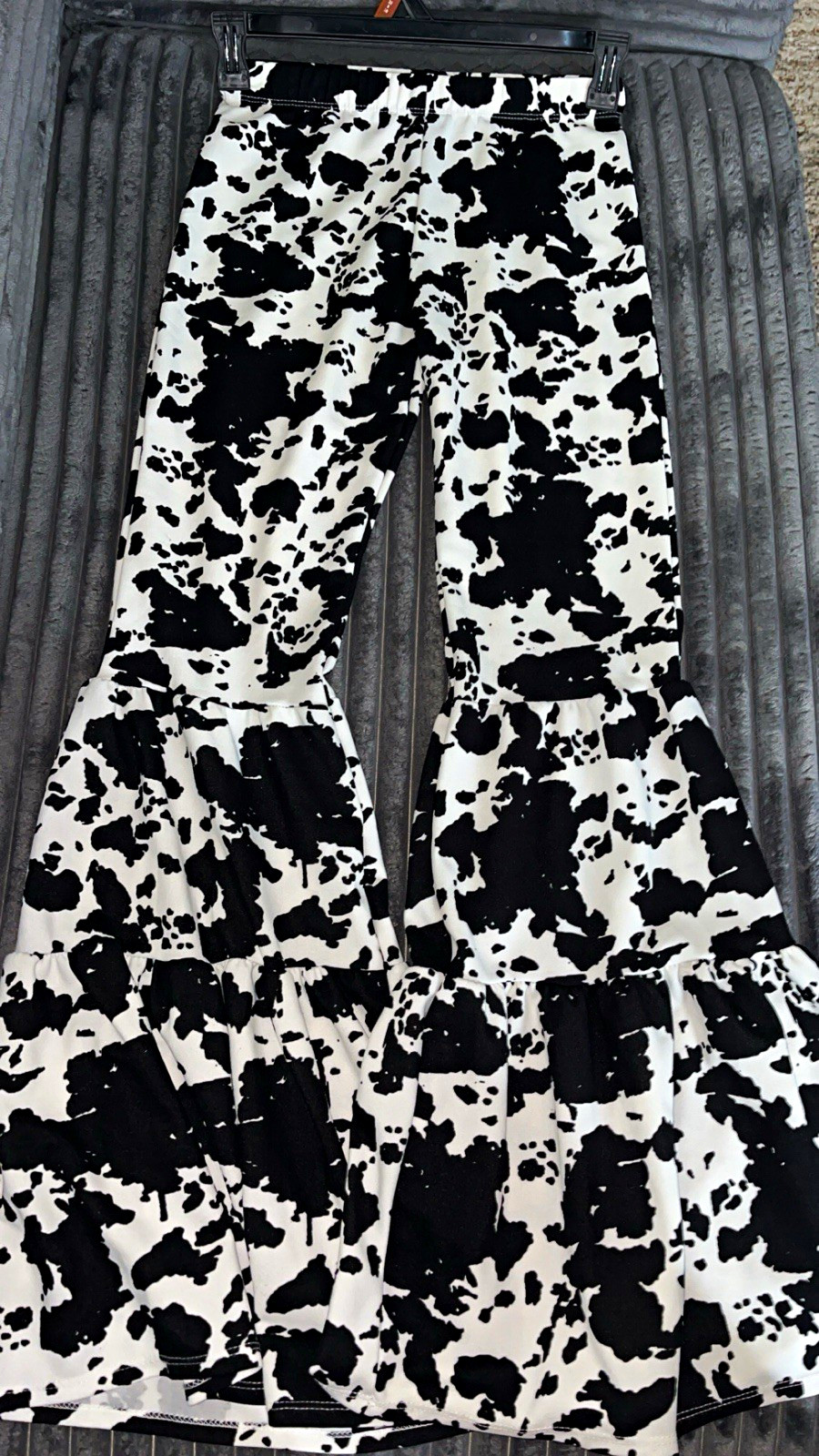 Park Avenue Size S Black & White Animal Print Flare Pants