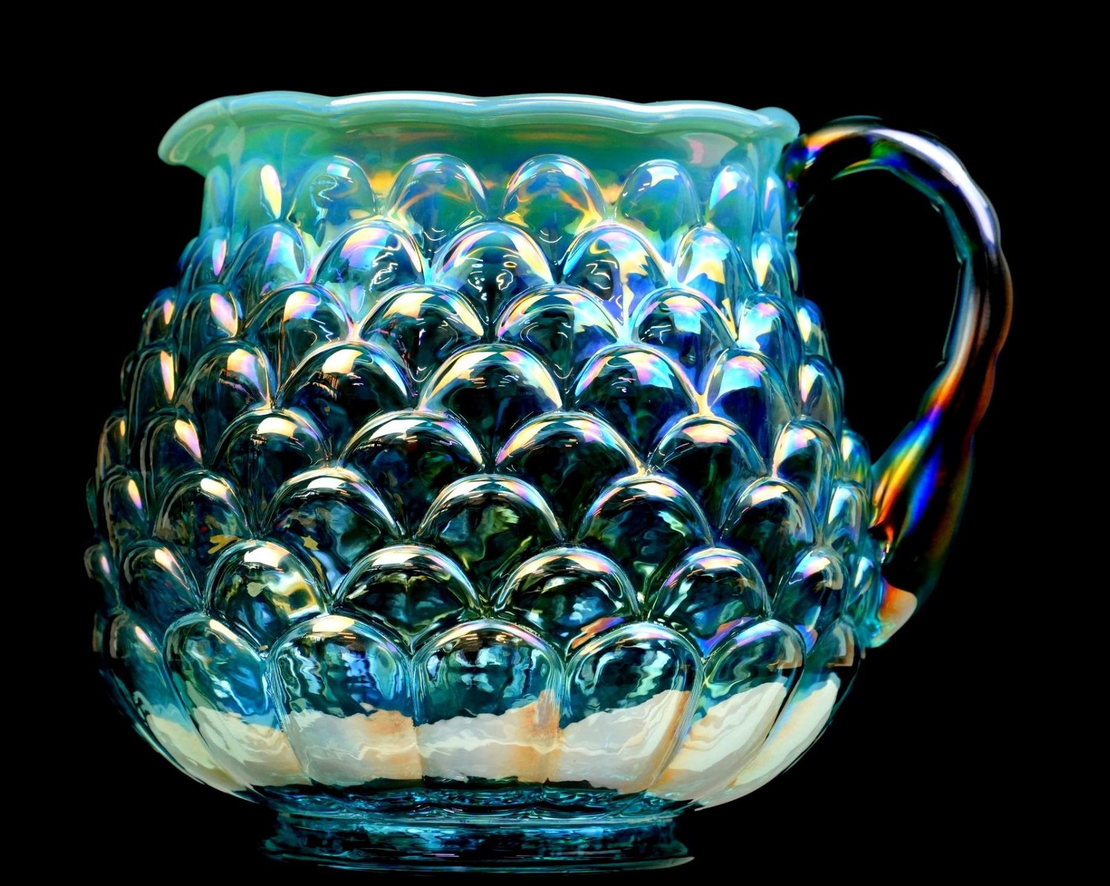 Fenton Family Signed Persian Pearl Jacqueline QVC 5th Anniv 5 3/4
