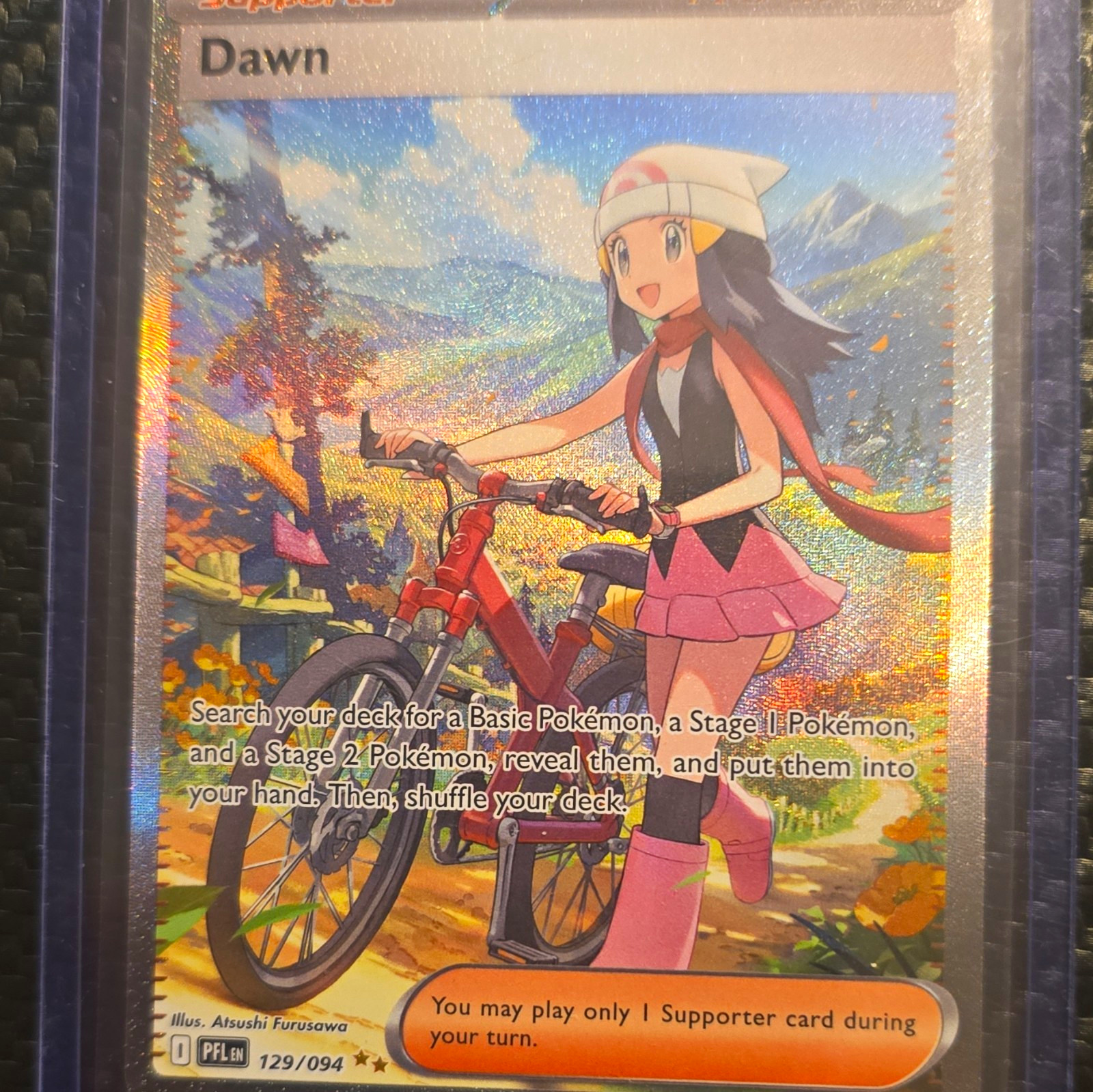 Dawn Pokemon TCG Me02: Phantasmal Flames 129/094 Special Illus Rare Holo EN