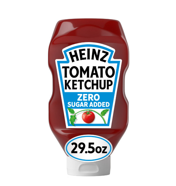 Heinz Tomato Ketchup with No Sugar Added, 29.5 oz Bottle